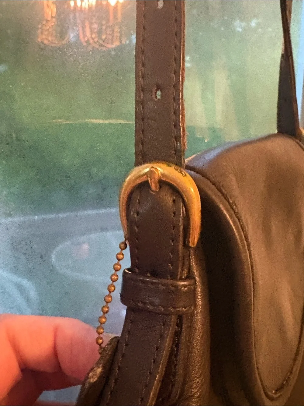 vintage 1990s Coach Soho small flap crossbody bag leather